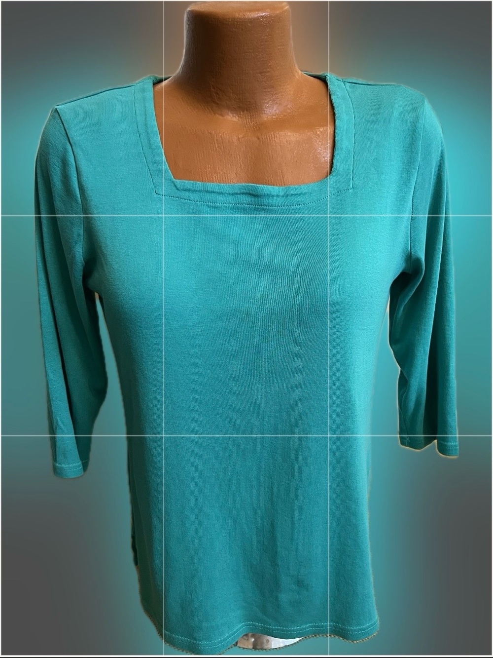 Chico’s intimate tee u-neck pima cotton 3/4 sleeve t-shirt 2 / L bust: 43”